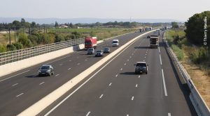 Tronçon d'autoroute à Perpignan