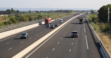Tronçon d'autoroute à Perpignan
