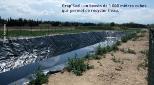 Grap’Sud : un bassin de 1 000 mètres cubes qui permet de recycler l’eau.