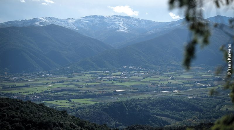 Vue de la plaine du Roussillon.